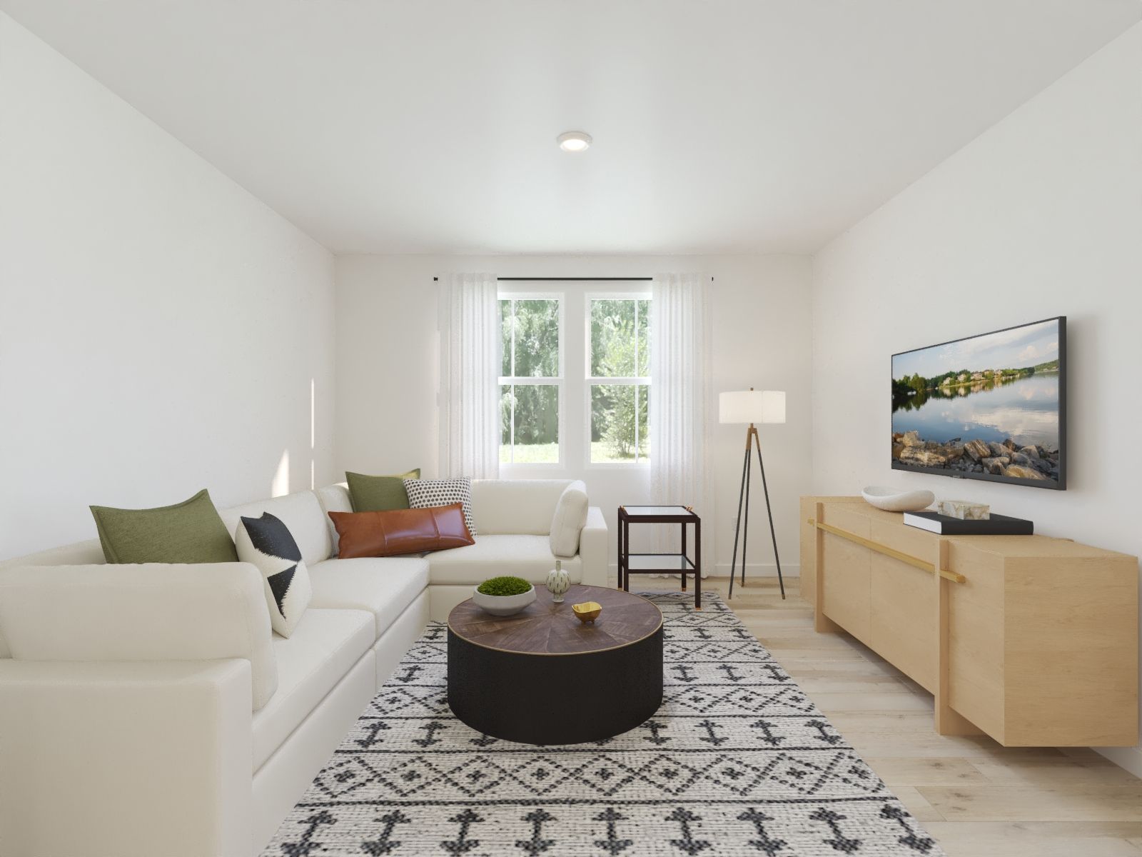 Turn the flex room into a secondary great room.