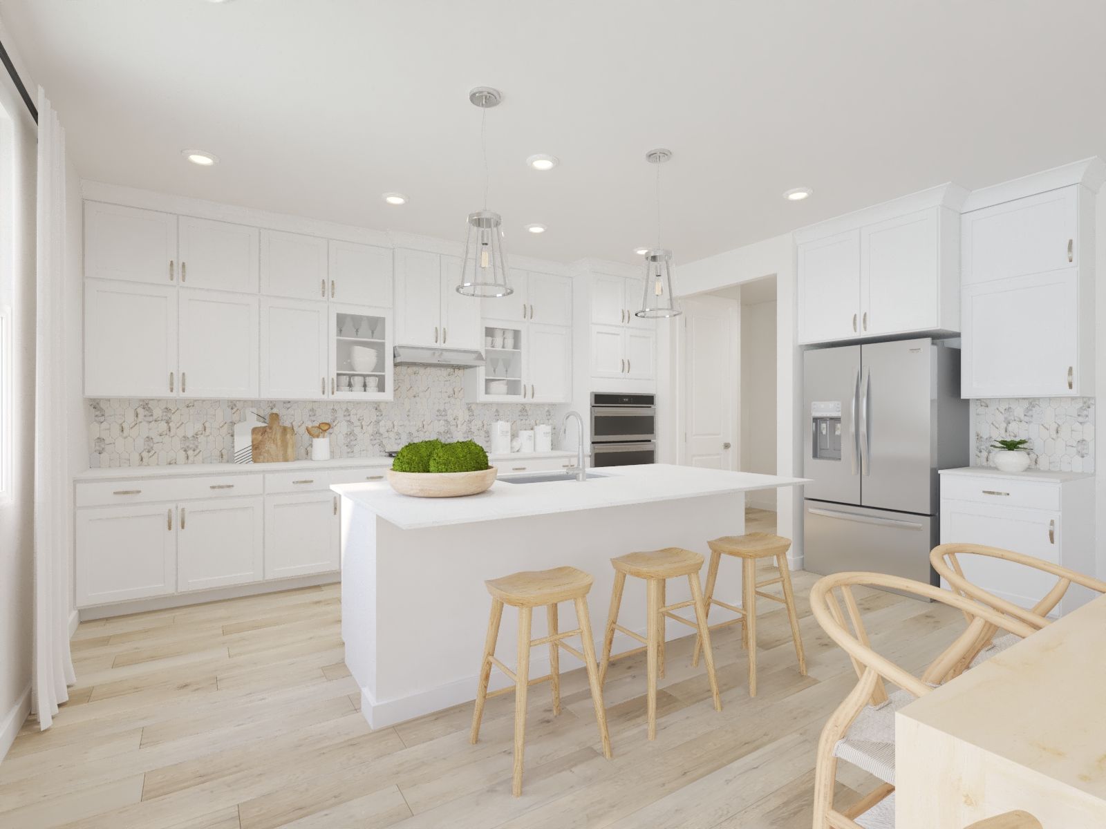 Skip takeout and prep dinner in the well-appointed kitchen.