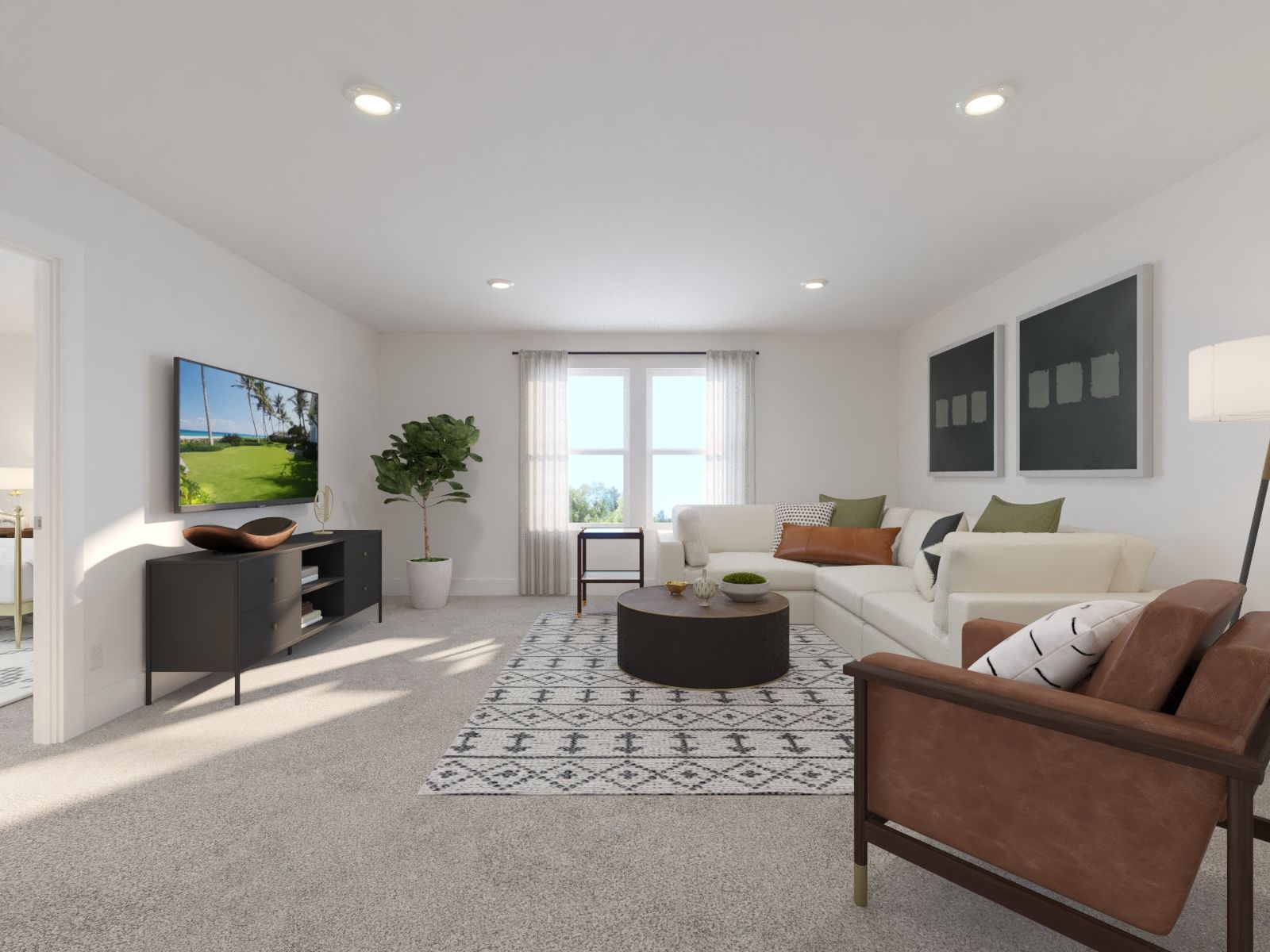 The upstairs loft gives the kids a place to hangout.