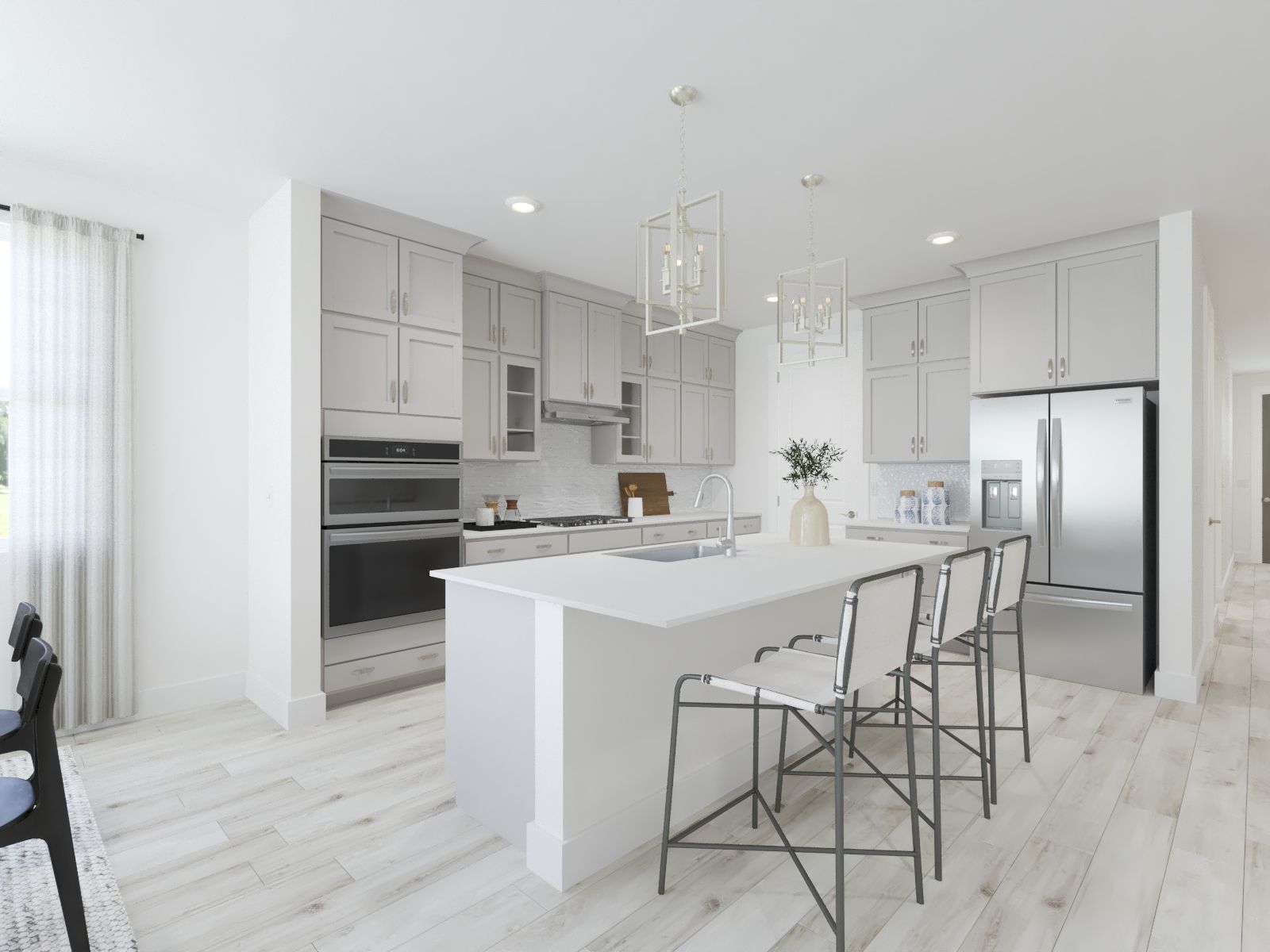 Skip takeout and prep dinner in the well-appointed kitchen.