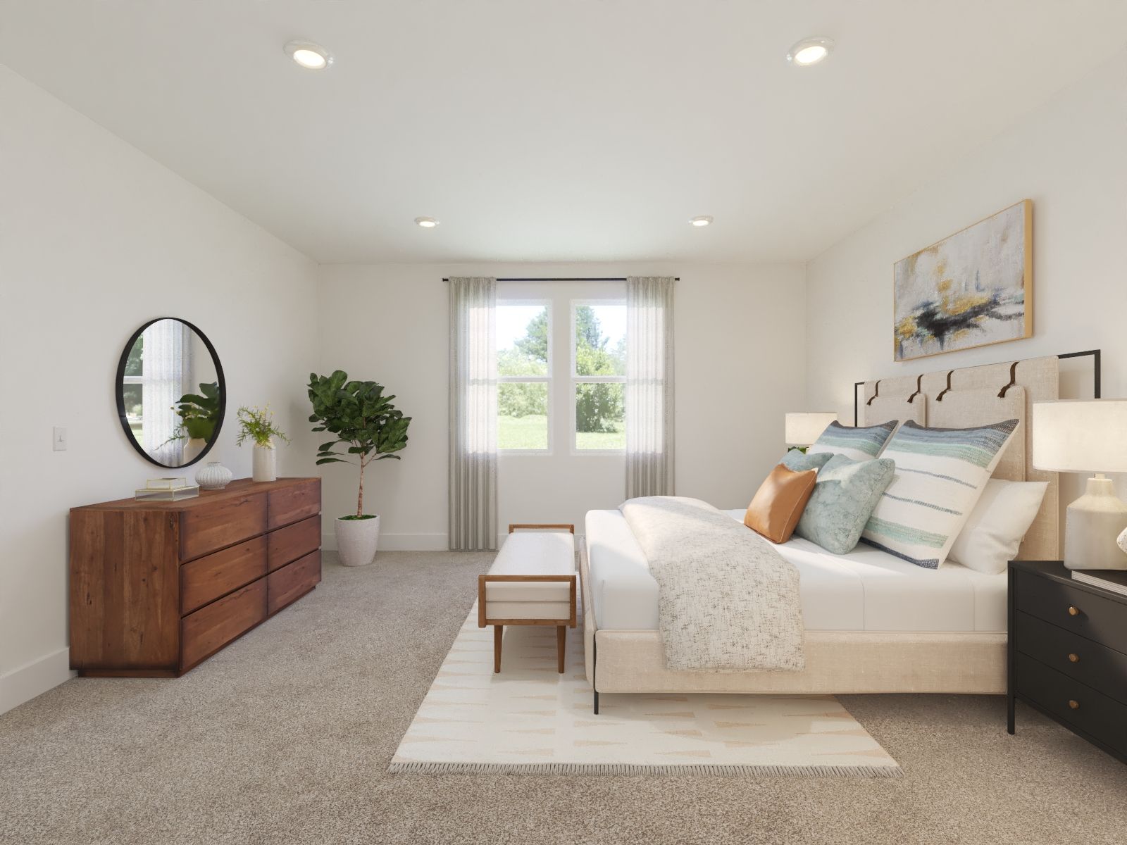 The primary suite offers a private retreat.