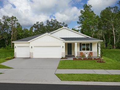 The Jasmine floorplan exterior modeled at Azalea Creek.