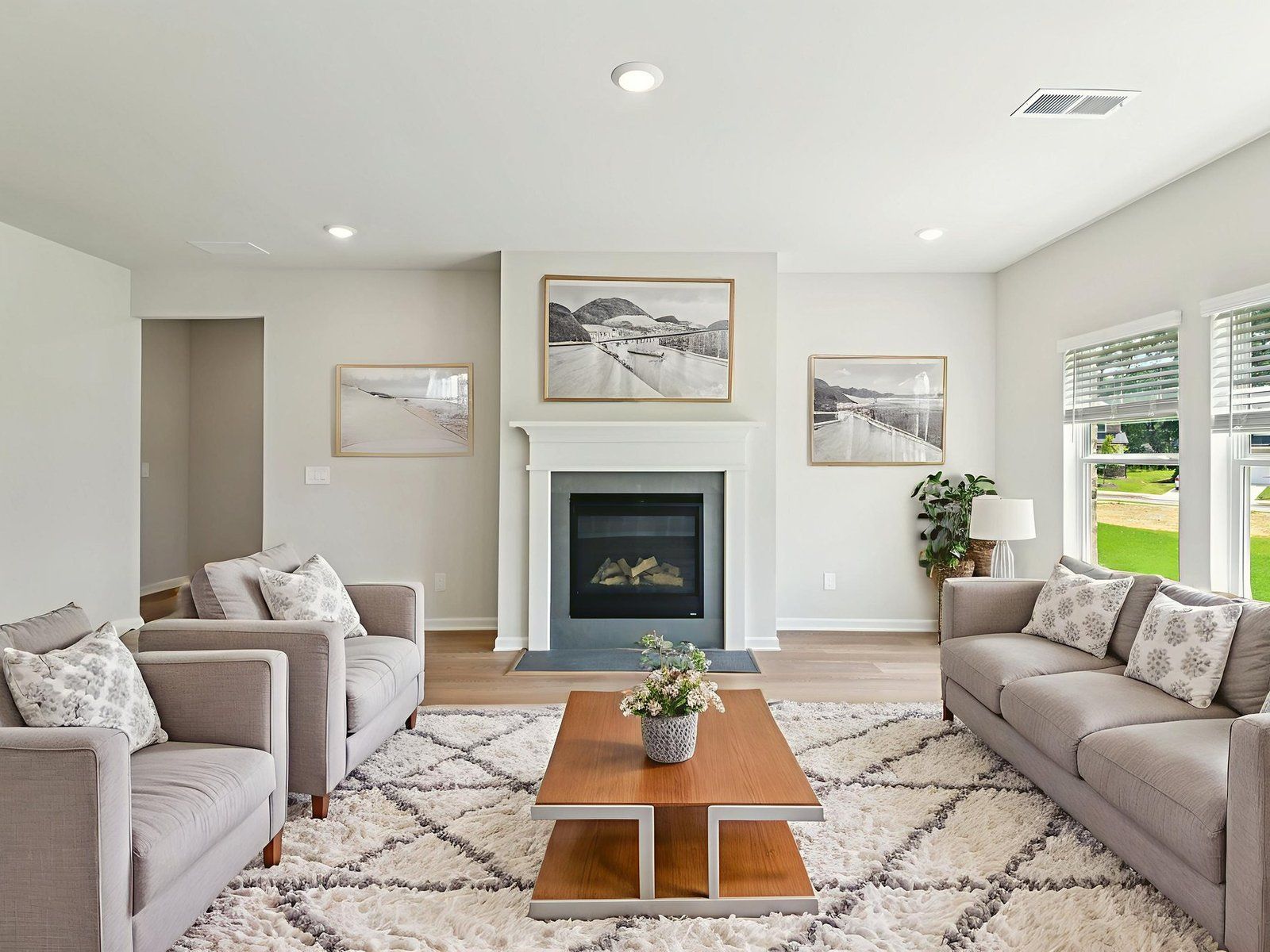The Johnson floorplan with the Breezy Organic Linen interior package.