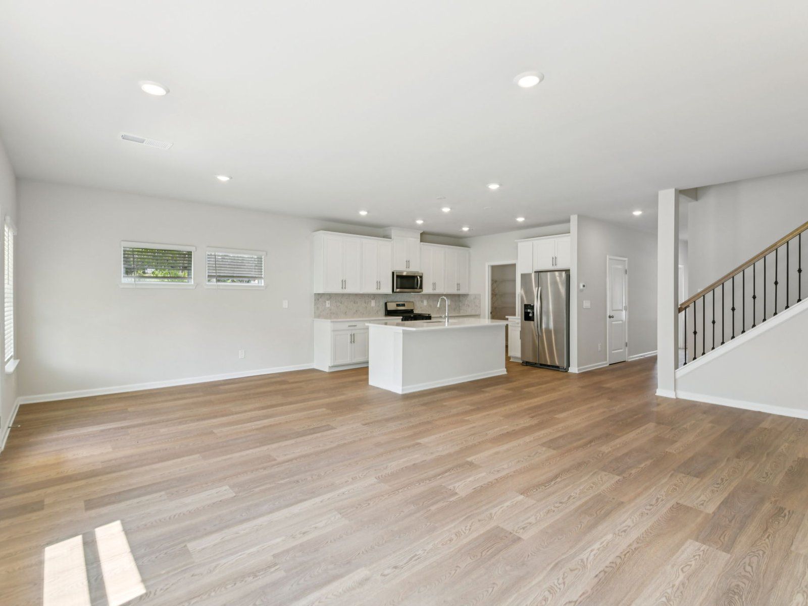 The Johnson floorplan with the Breezy Organic Linen interior package.