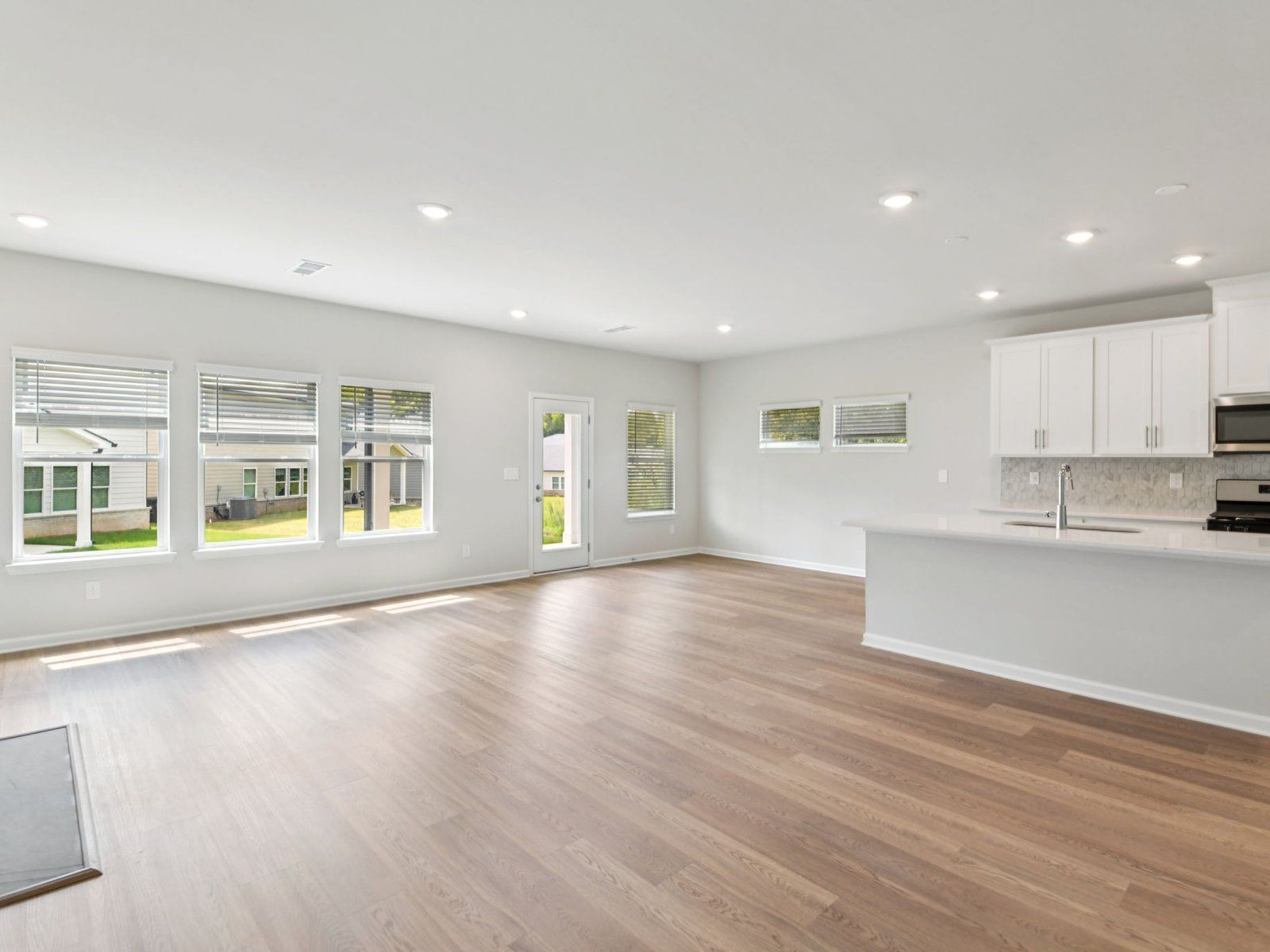 The Johnson floorplan with the Breezy Organic Linen interior package.