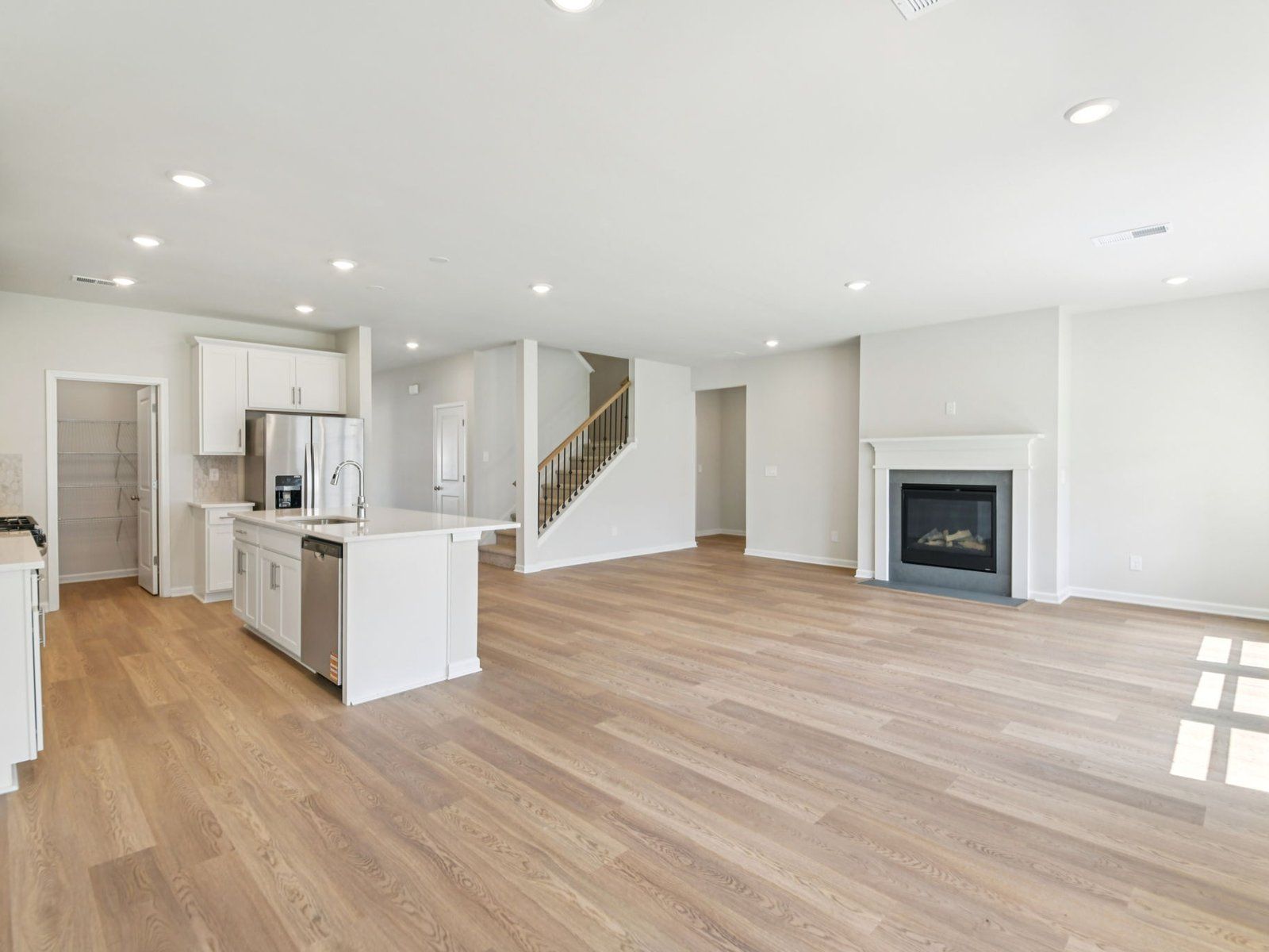 The Johnson floorplan with the Breezy Organic Linen interior package.