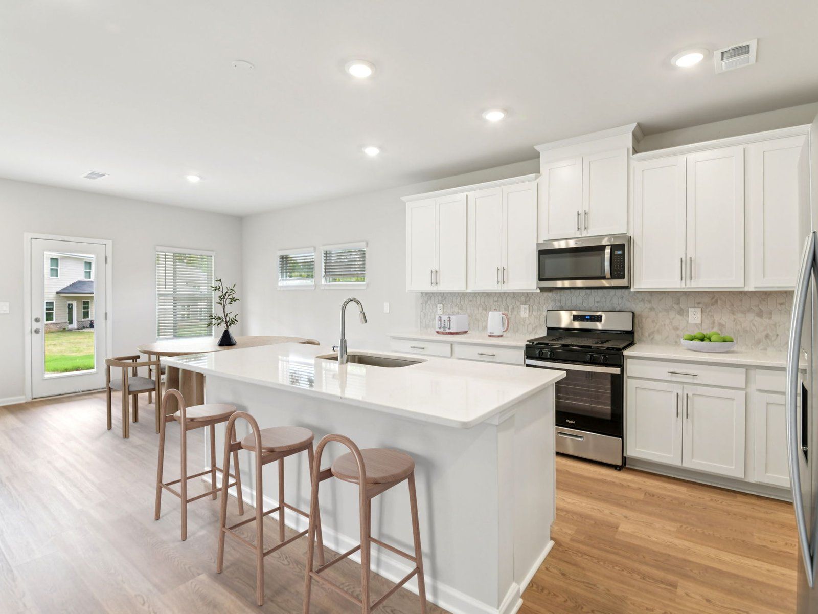 The Johnson floorplan with the Breezy Organic Linen interior package.