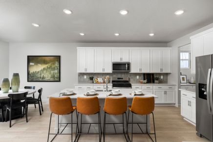The Willow floorplan interior image taken at a Meritage Homes community in Santaquin, UT.