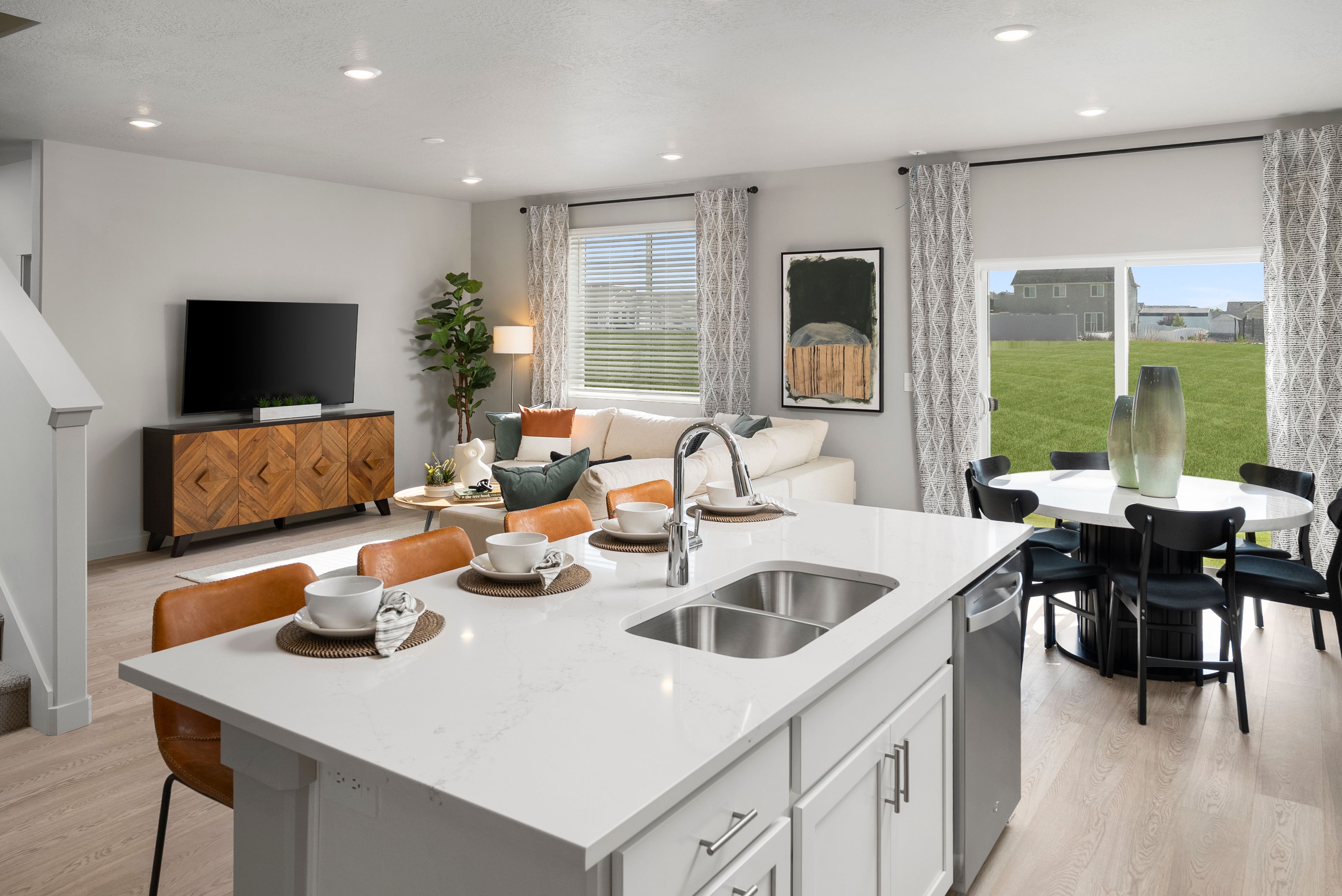 The Willow floorplan interior image taken at a Meritage Homes community in Santaquin, UT.