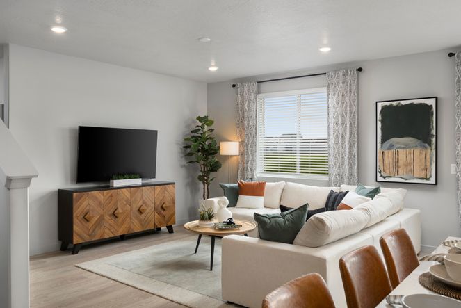 The Willow floorplan interior image taken at a Meritage Homes community in Santaquin, UT.