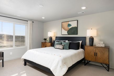 The Willow floorplan interior image taken at a Meritage Homes community in Santaquin, UT.