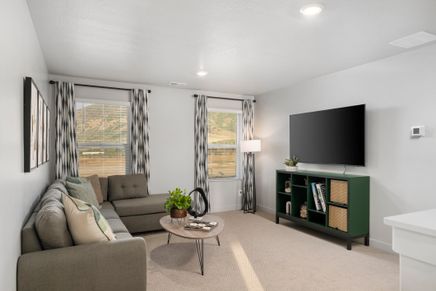 The Willow floorplan interior image taken at a Meritage Homes community in Santaquin, UT.