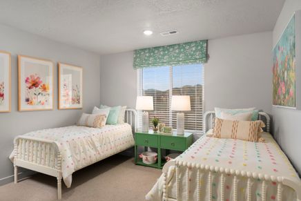The Willow floorplan interior image taken at a Meritage Homes community in Santaquin, UT.
