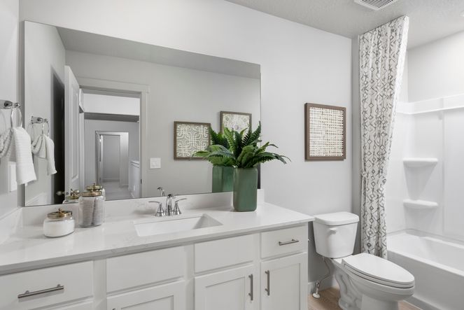 The Willow floorplan interior image taken at a Meritage Homes community in Santaquin, UT.
