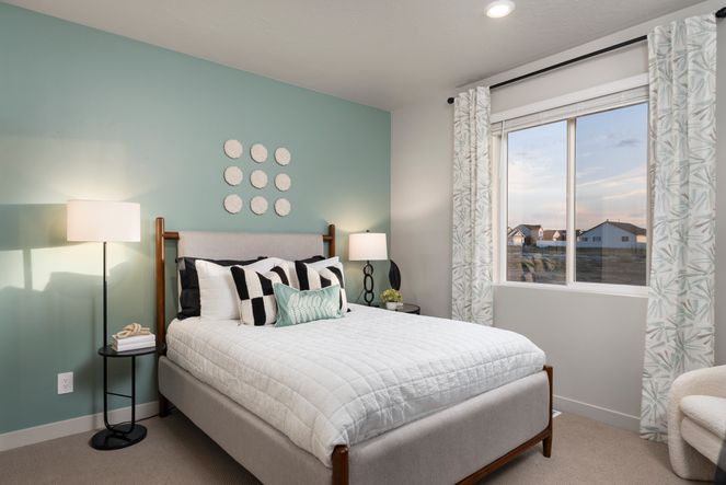The Willow floorplan interior image taken at a Meritage Homes community in Santaquin, UT.