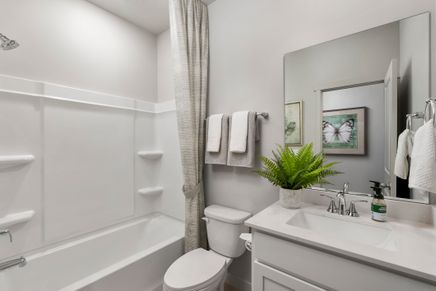 The Willow floorplan interior image taken at a Meritage Homes community in Santaquin, UT.
