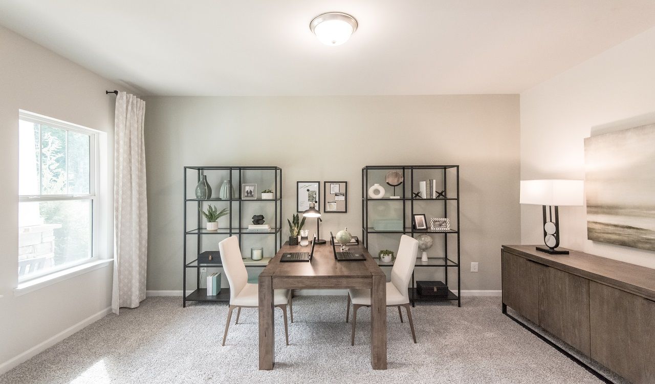 Dakota floorplan modeled at a Meritage Homes community in Dawsonville, G.A.