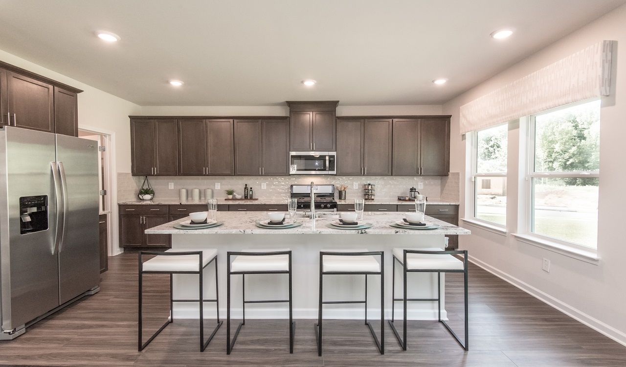 Dakota floorplan modeled at a Meritage Homes community in Dawsonville, G.A.