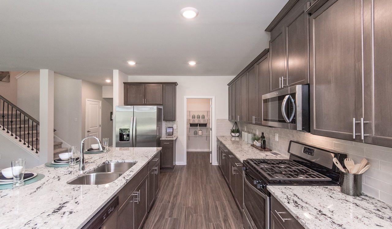 Dakota floorplan modeled at a Meritage Homes community in Dawsonville, G.A.
