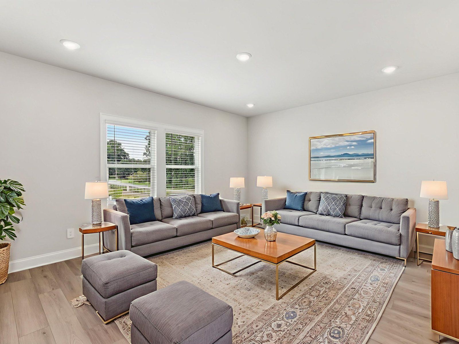 The Ashland floorplan with the Upscale Rustic Linen interior package.