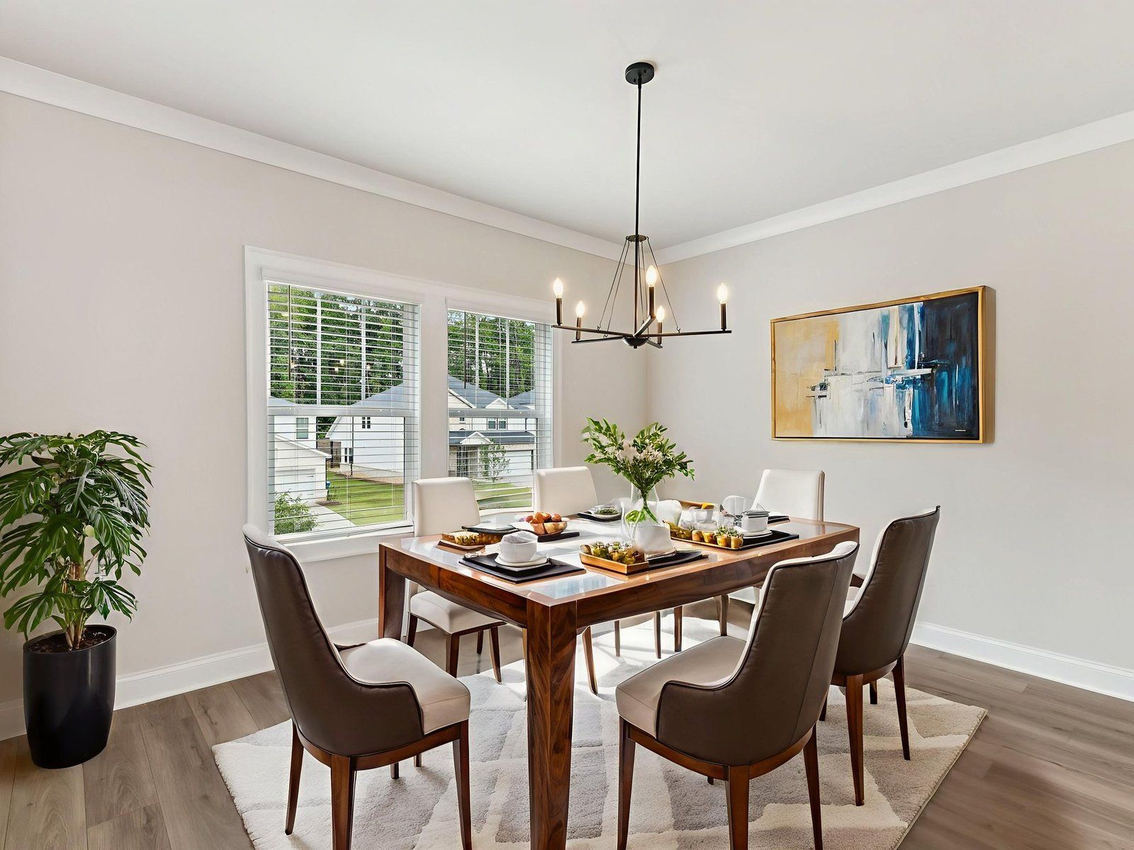 The Ashland floorplan with the Upscale Rustic Linen interior package.