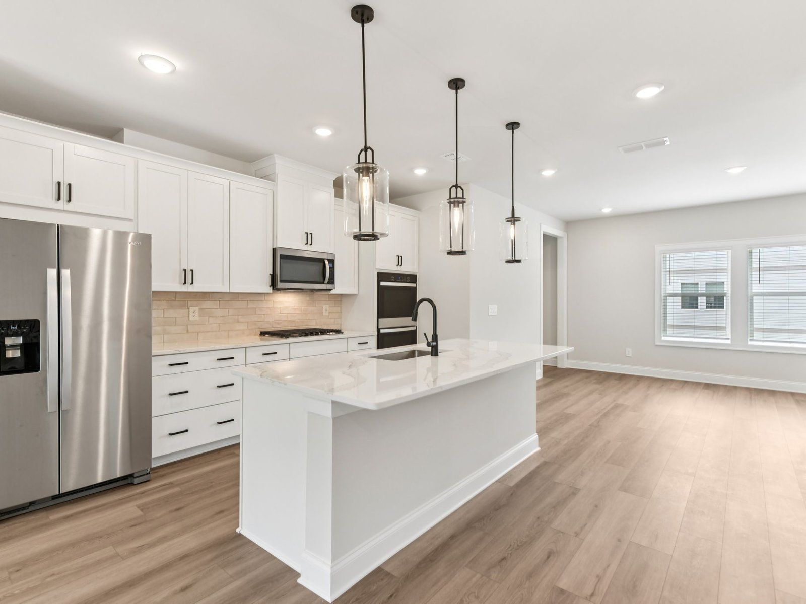 The Ashland floorplan with the Upscale Rustic Linen interior package.
