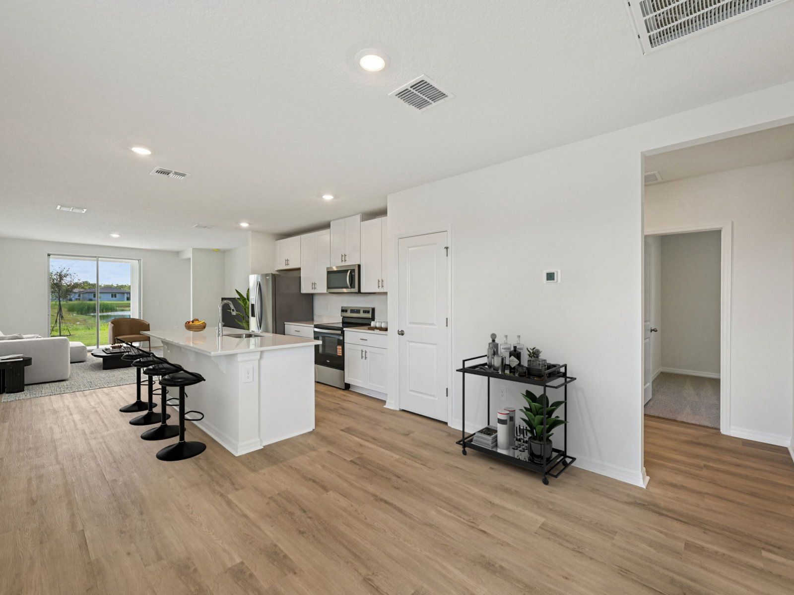 The Everglade Kitchen Virtually Staged.