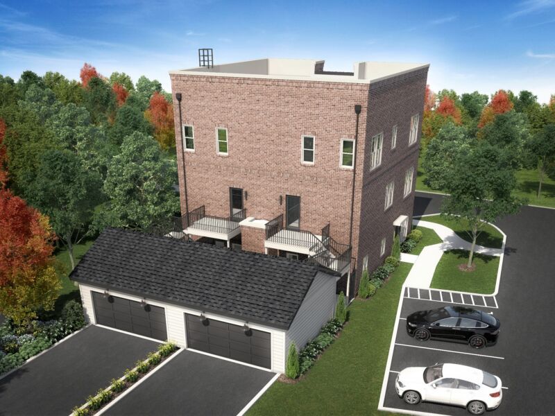 The Wellington floorplan at Preston Park offers a two-car garage.
