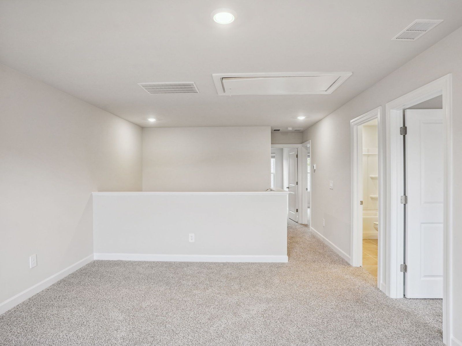 The upstairs loft conveniently leads to all secondary bedrooms.