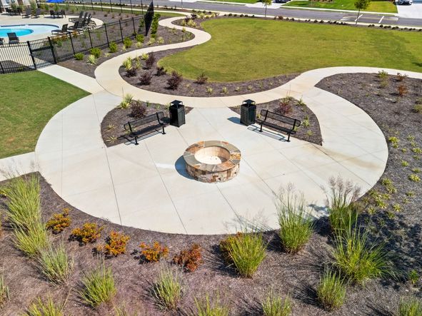 Community Fire Pit at Parkside at Grayson.