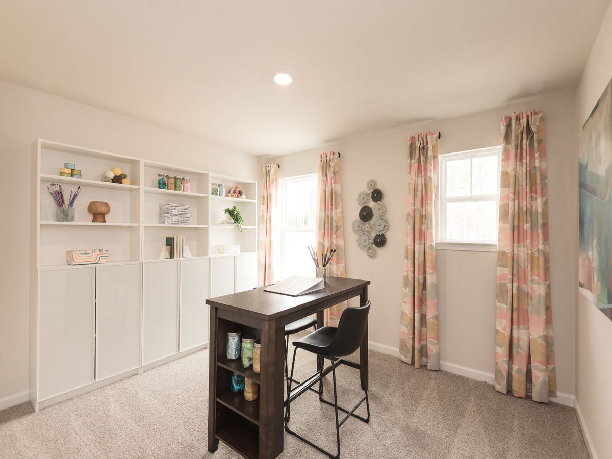 The Taylorsville floorplan features four secondary bedrooms.