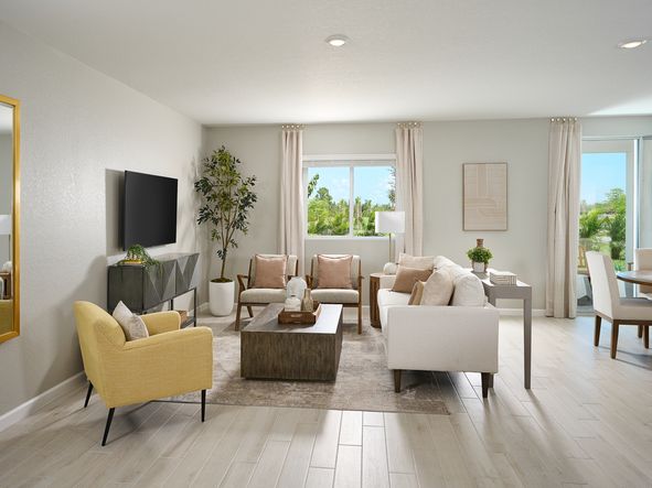The Essex floorplan modeled at Terra Lago