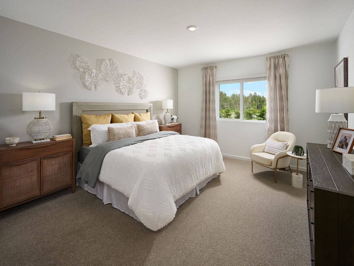 The Essex floorplan modeled at Terra Lago