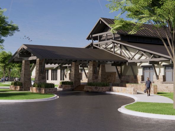 Rendering of the Clubhouse at the Harvest Club.
