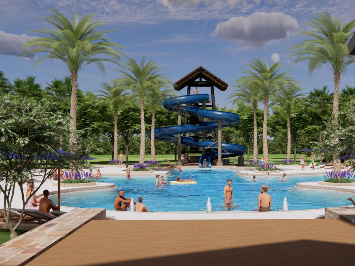 Rendering of the Pool at the Harvest Club.
