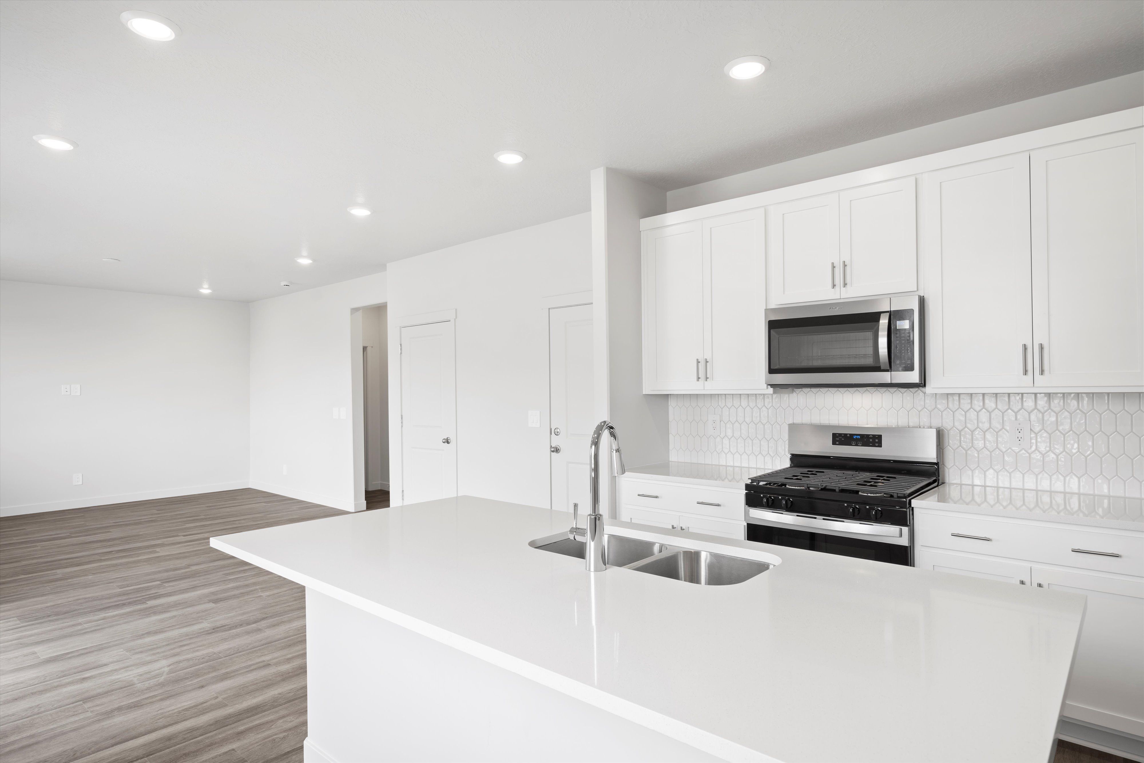 The Cottonwood floorplan interior image taken at a Meritage Homes Community in Eagle Mountain, UT.