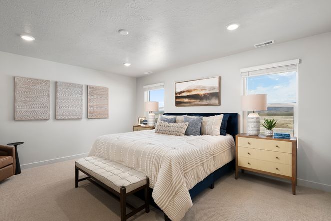 The Pine floorplan interior image taken at a Meritage Homes Community in Eagle Mountain, UT.