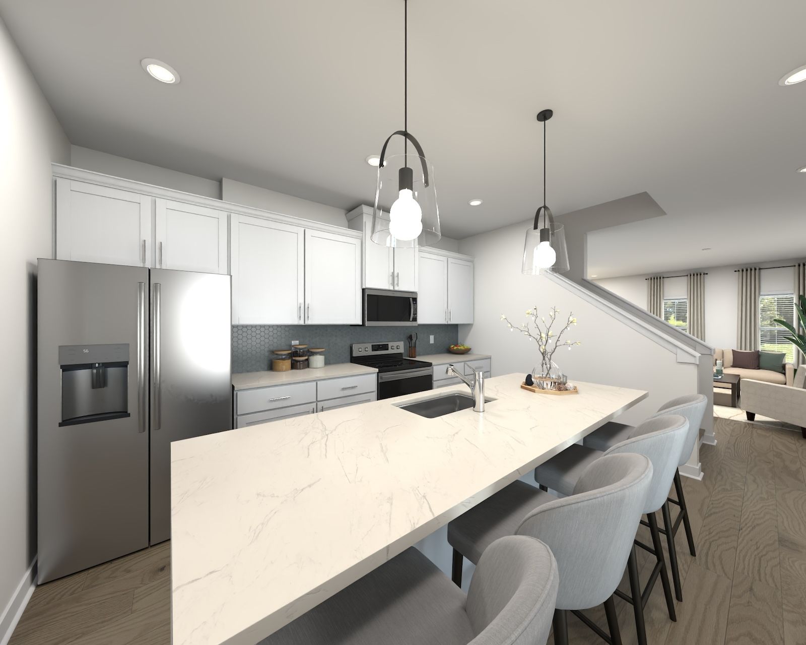 Skip takeout and prep dinner in the well-appointed kitchen.