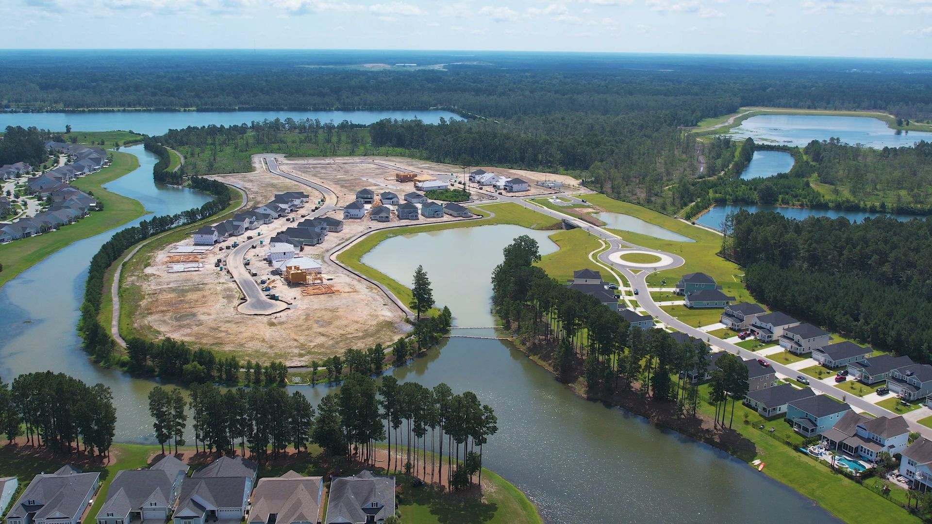 The Coves at Lakes of Cane Bay aerial view