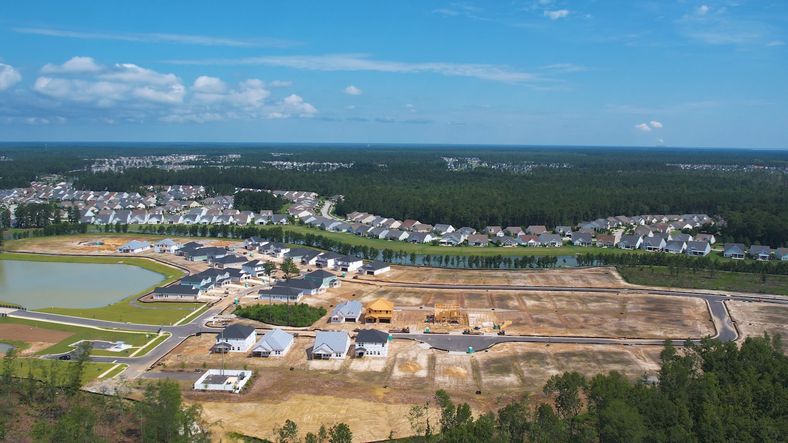 The Coves at Lakes of Cane Bay aerial view