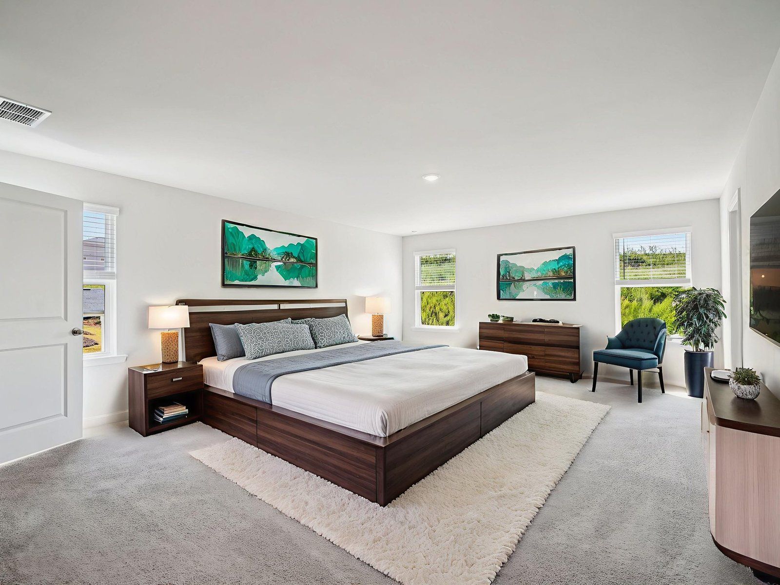 The Taylorsville floorplan with the Lush White interior package.