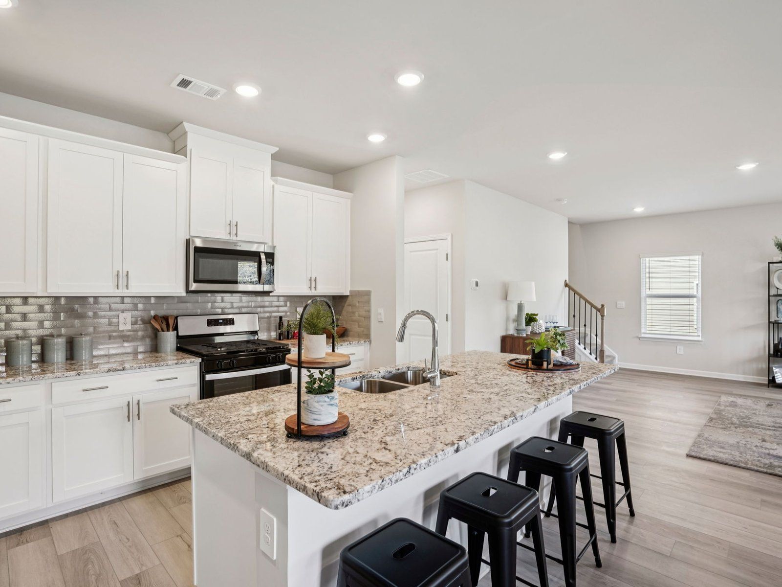The Brentwood Basement floorplan with the Cozy Linen interior package.