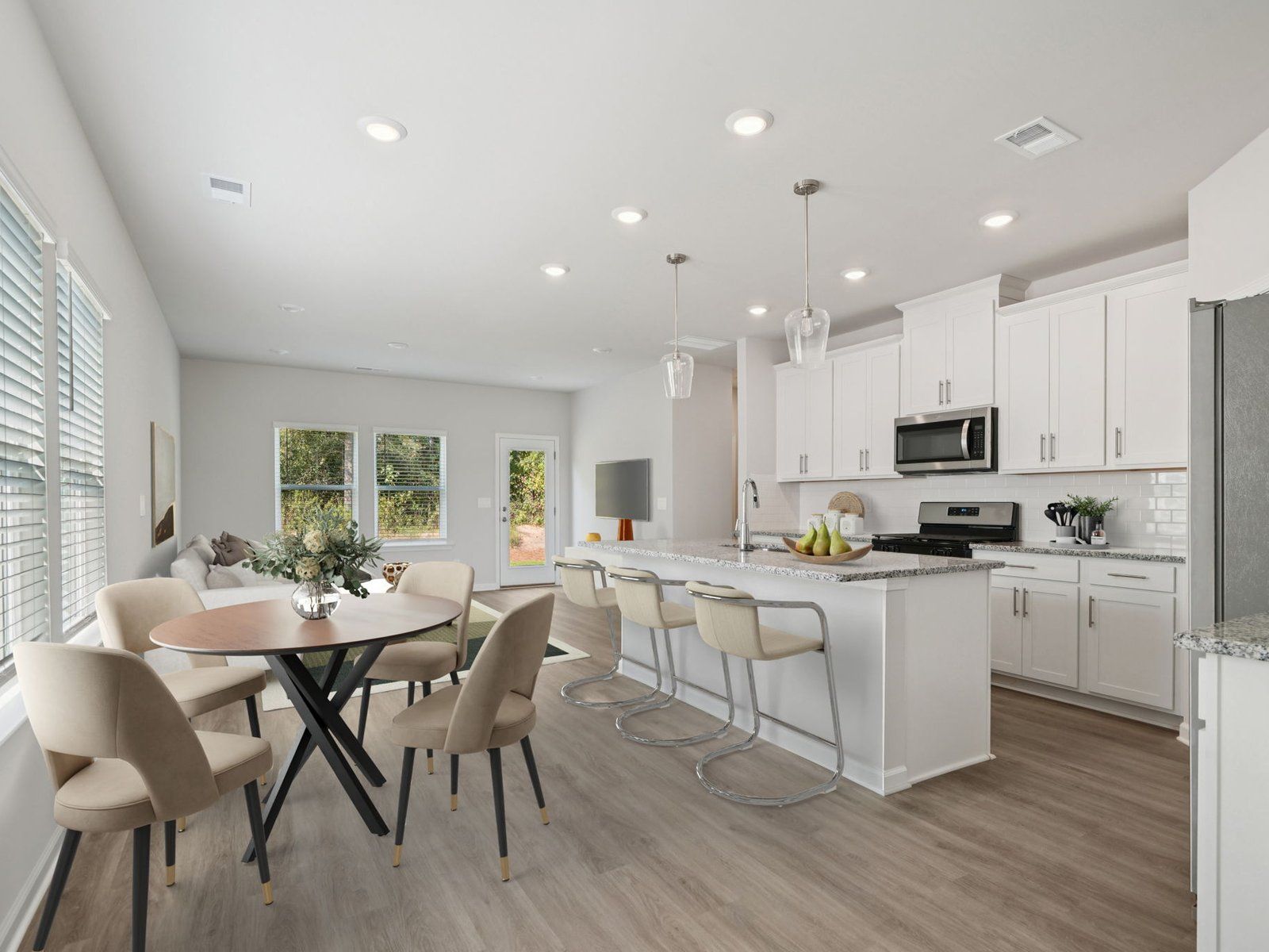 The Oakland floorplan with the Charm White interior package.