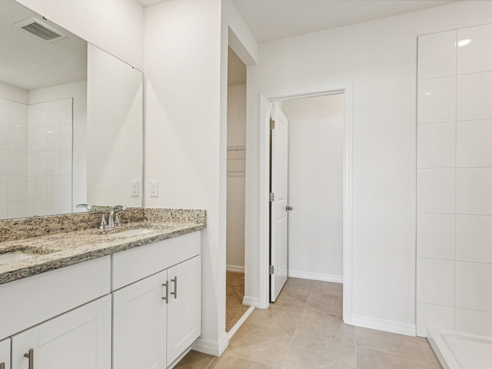 The Primary Bathroom of the Hibiscus Floorplan.