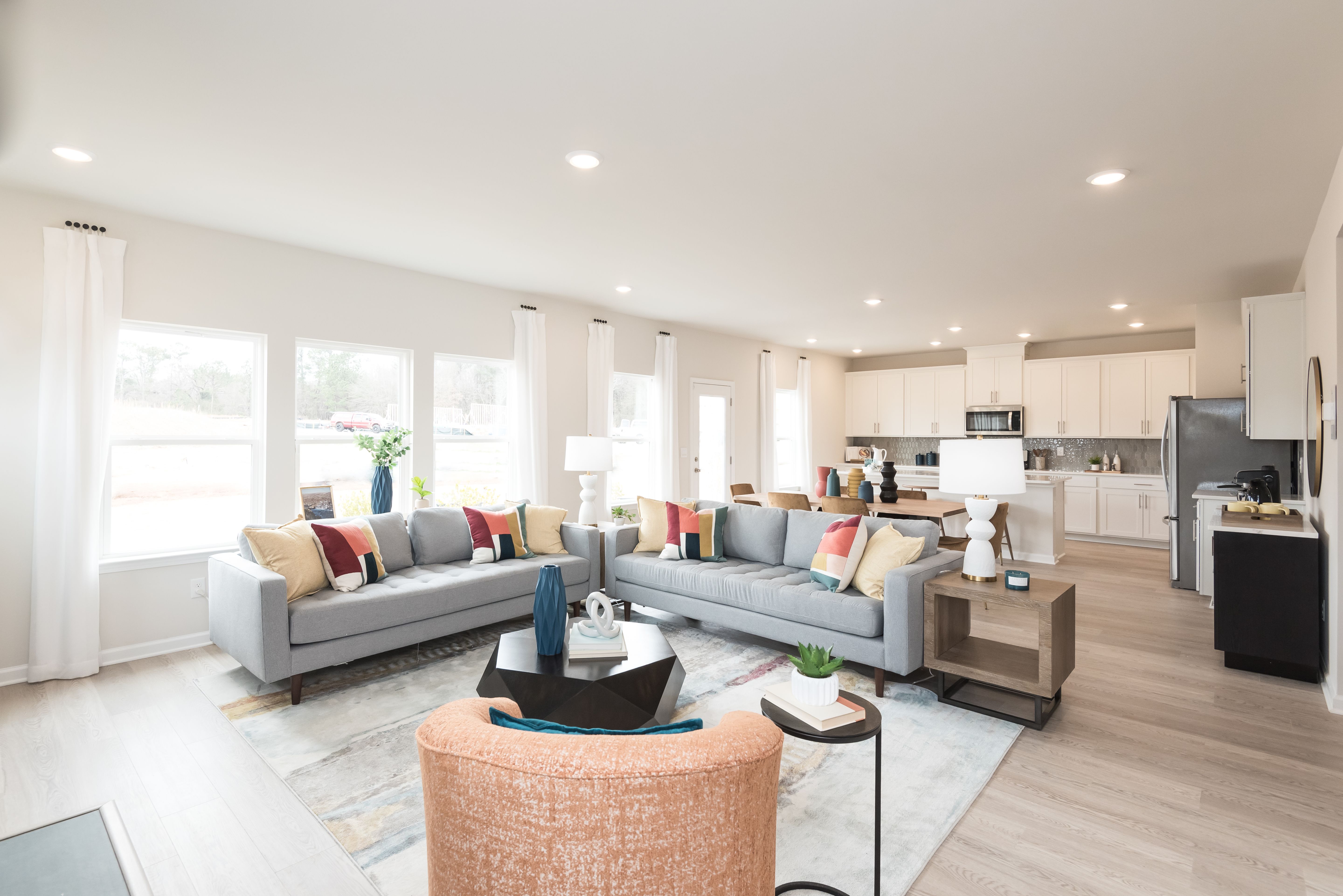 The Taylorsville floorplan with the Lush White interior package modeled at Parkside at Grayson.