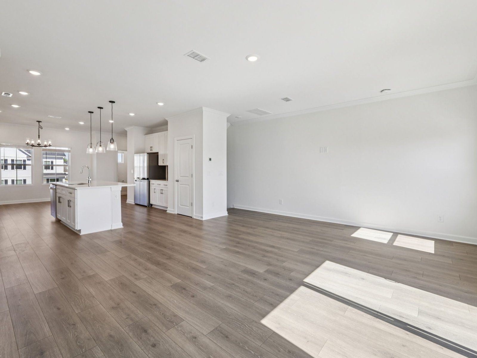 The main level is perfect for hosting.