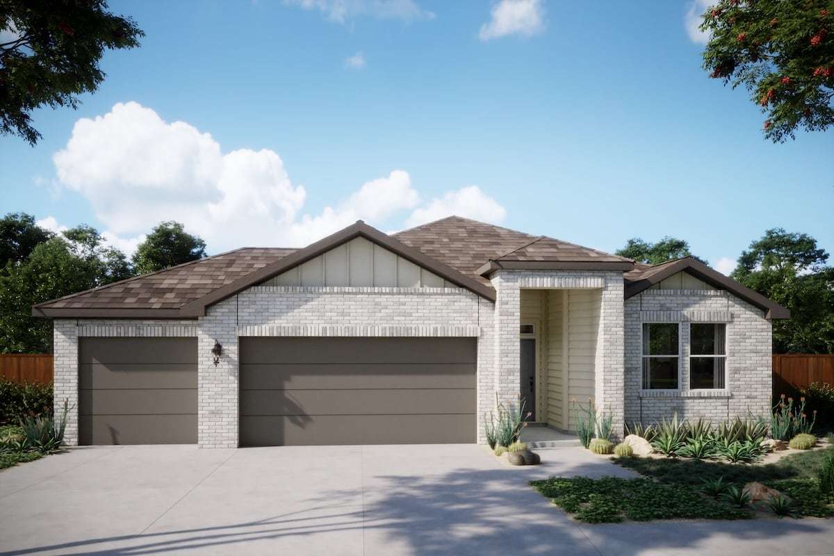 Maverick - 3 Car - Crosswinds: Kyle, Texas - Milestone Community Builders 