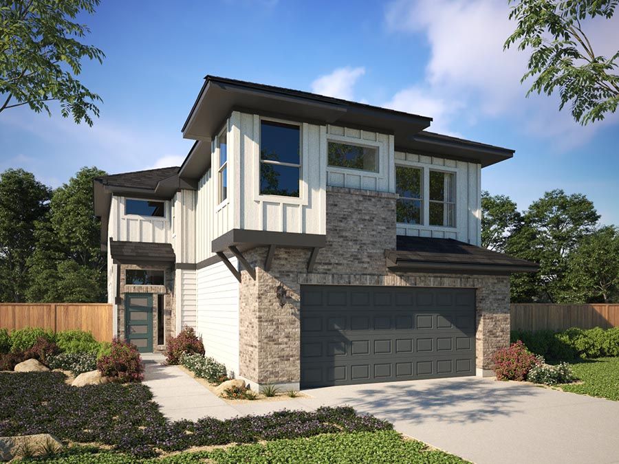 Garriot Plan at Foxfield in Austin, TX by Milestone Community Builders