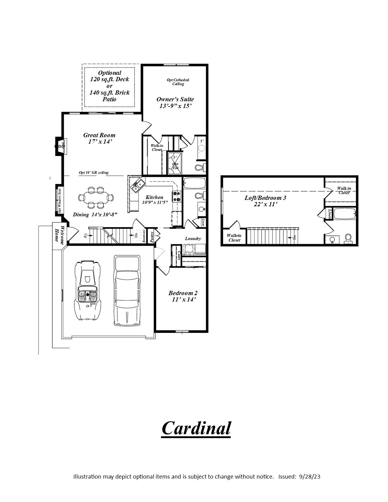 Cardinal brochure plan