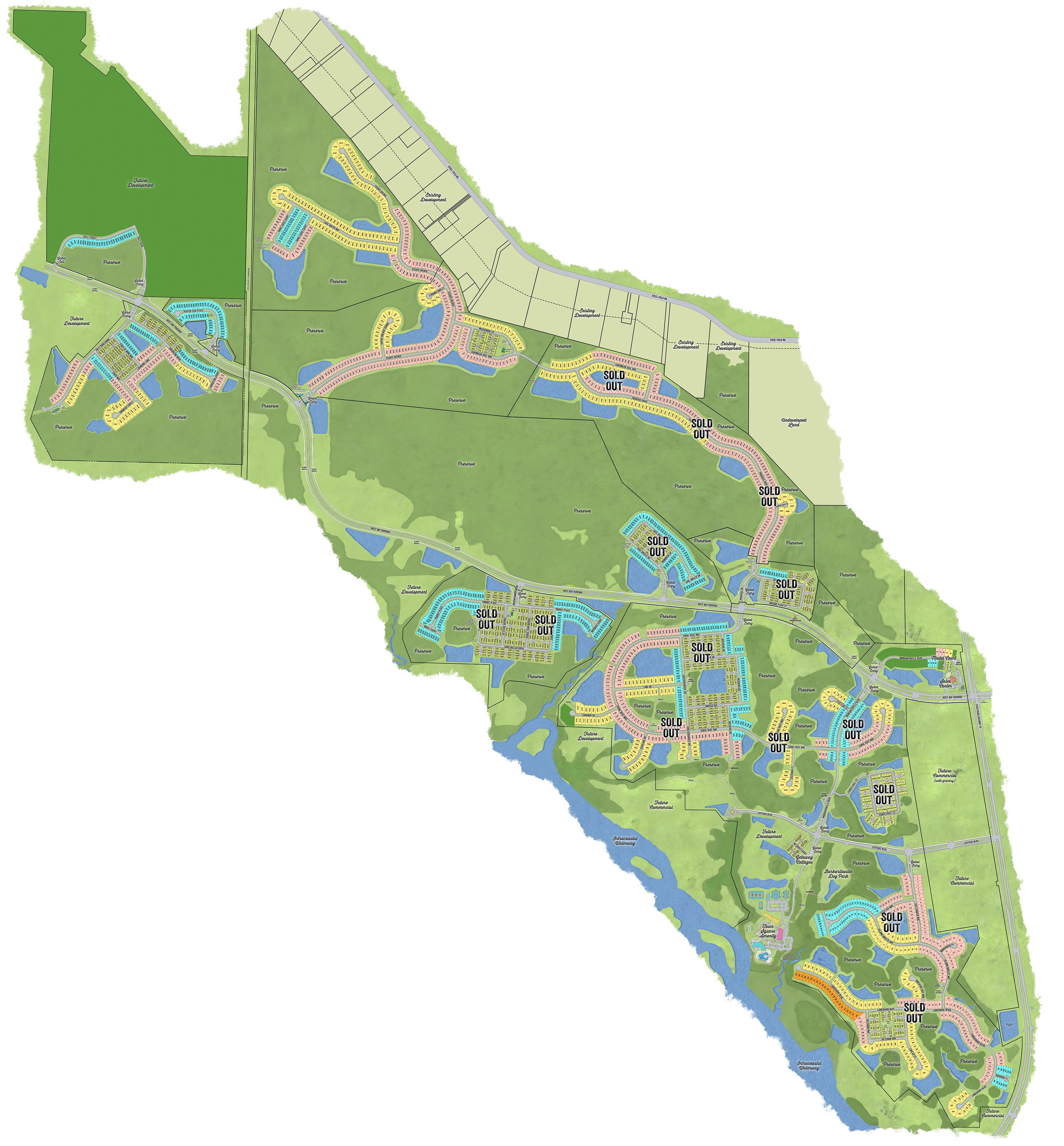 Overall Site Plan of released phases